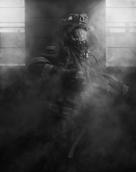 Smoke – Portrait of a firefighter