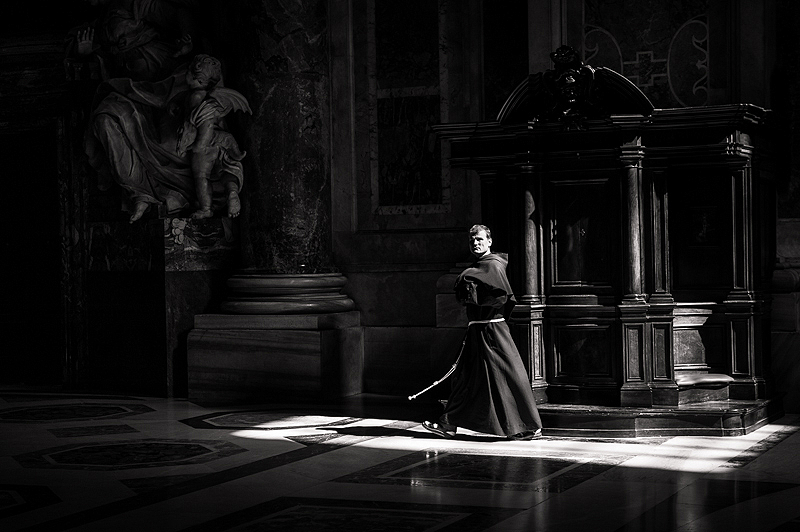 A friar in the light