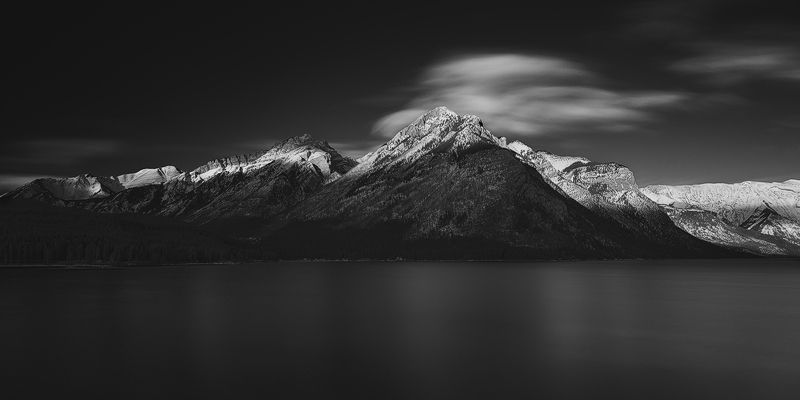 Lake Minnewanka and Pakakos Mountain