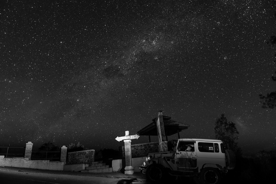Stars at Mount Bromo, Indonesia