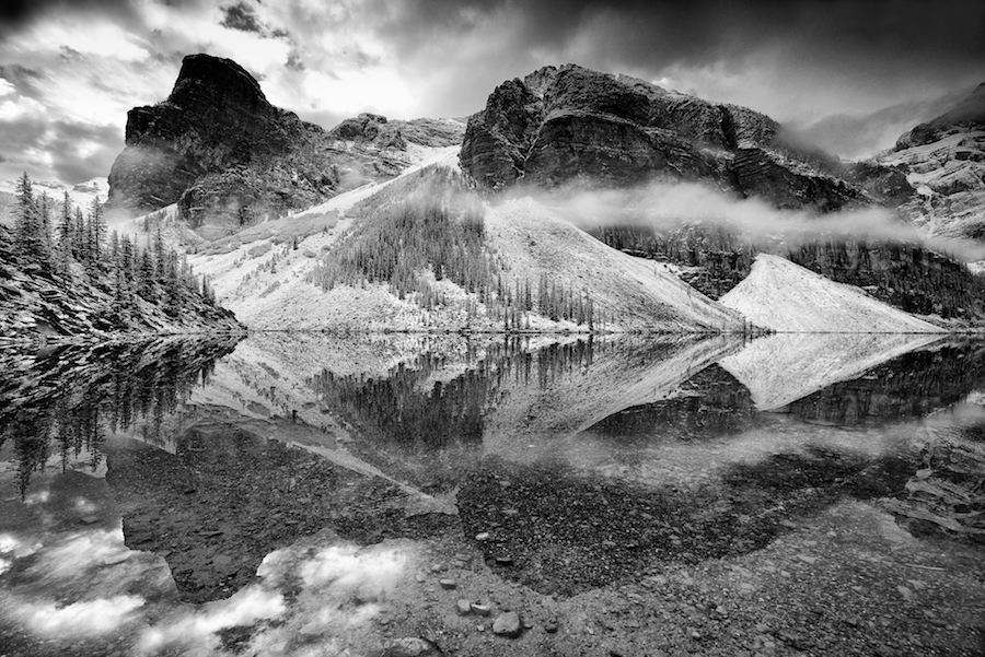 Moraine lake, reflections