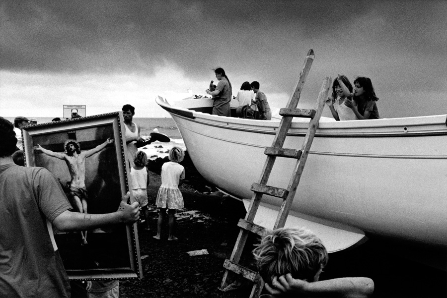 Christening of an artisan fishing boat