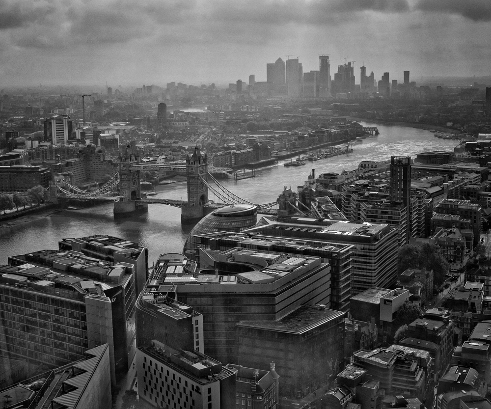 London - Break of Dawn on a Stormy Day