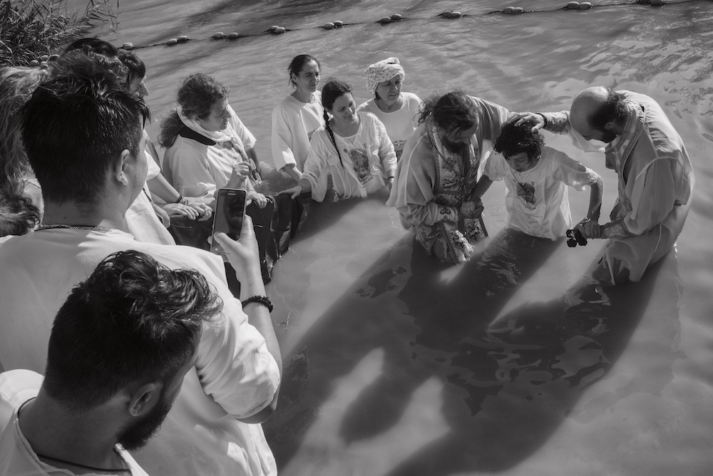 Jordan River baptism ceremony, 2018.