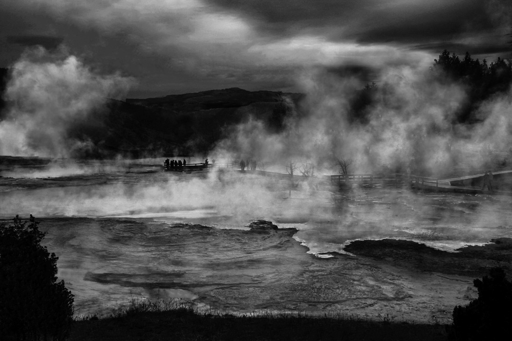 Steaming lake, Yellowstone