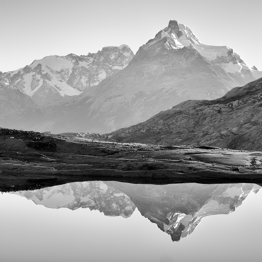 Reflective Patagonian Mountains