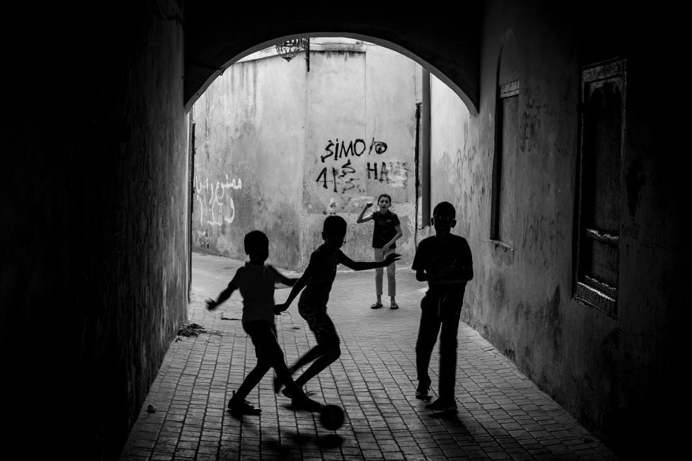 Alley kids in Fez Morocco 