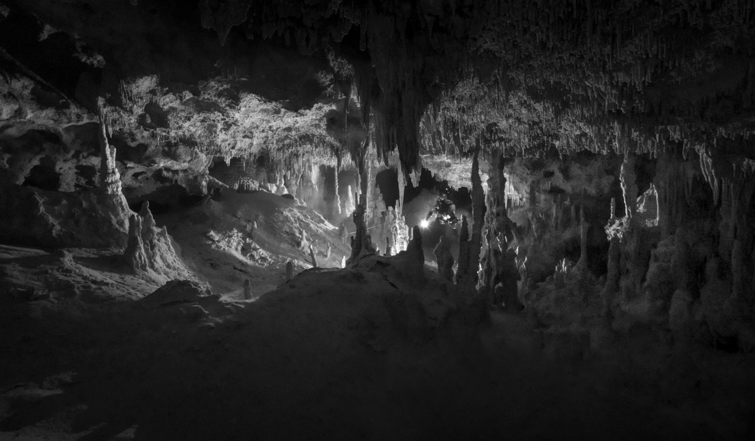 Landscape of stalactites