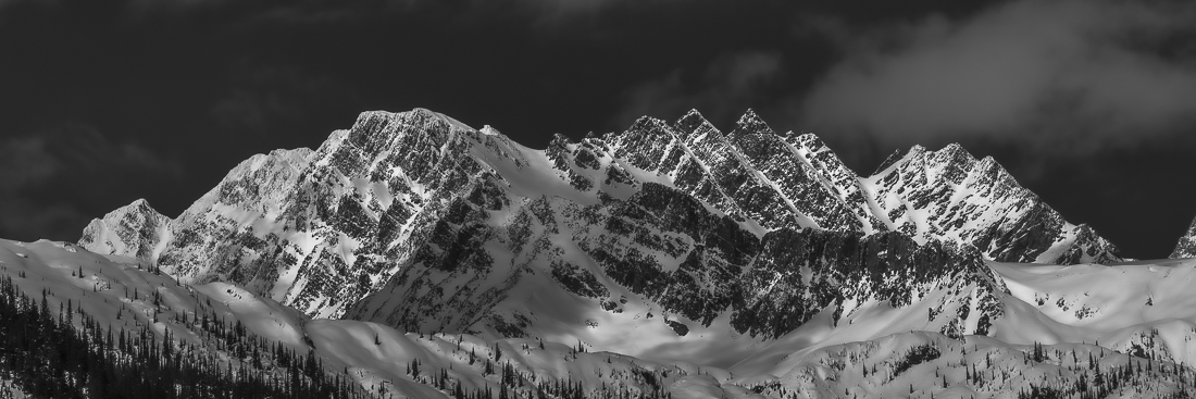 Shadowplay with Clouds on Fleming Peak