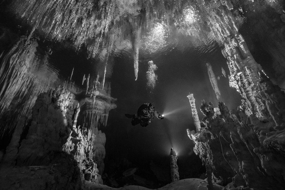 Beauty of flooded caves