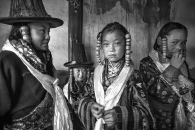 THE BON TIBETAN DANCING GIRLS.