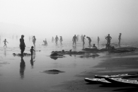 When the Fog coming on the Beach