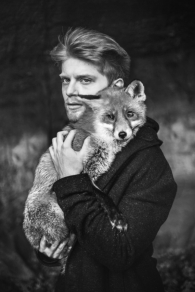Man and fox...