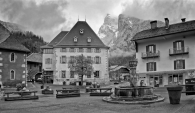 The Town Square and Mairie in Samoens France