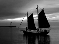 The sail boat