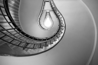 Lightbulb staircase