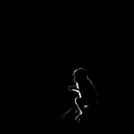 Baboon Baby Silhouette